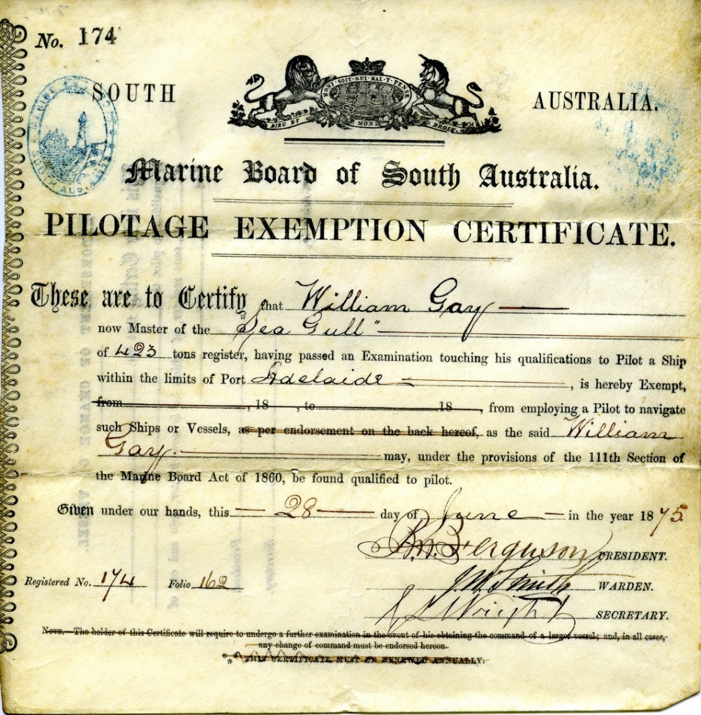 The ill-fated 'Seagull'