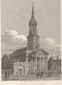 St Leonard's Shoreditch 18th century