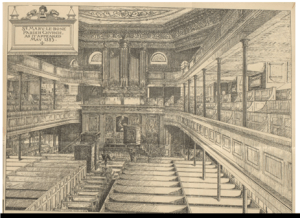 Interior of St Marleybone Church