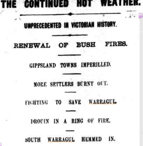 Warragul Fires The Argus 1899